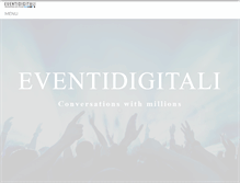 Tablet Screenshot of eventidigitali.com